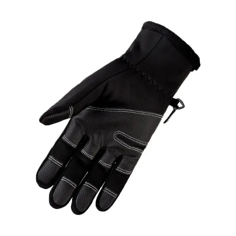 Men Winter Waterproof Gloves with Zipper & Touchscreen