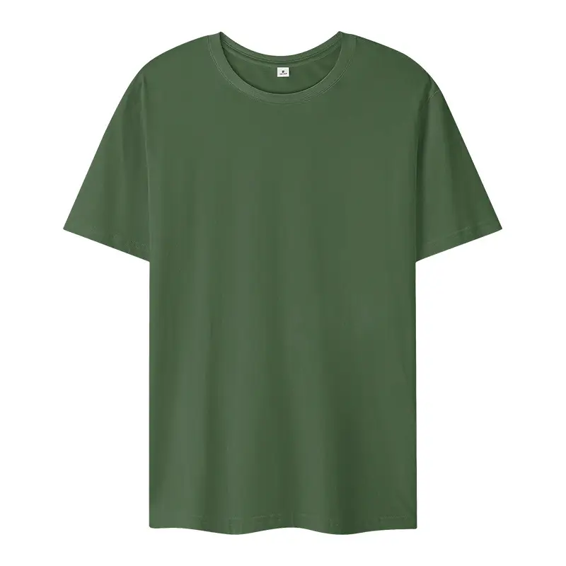 Pure Cotton Green T-Shirt for Men, 1 Pc, Multi Color - Image 10