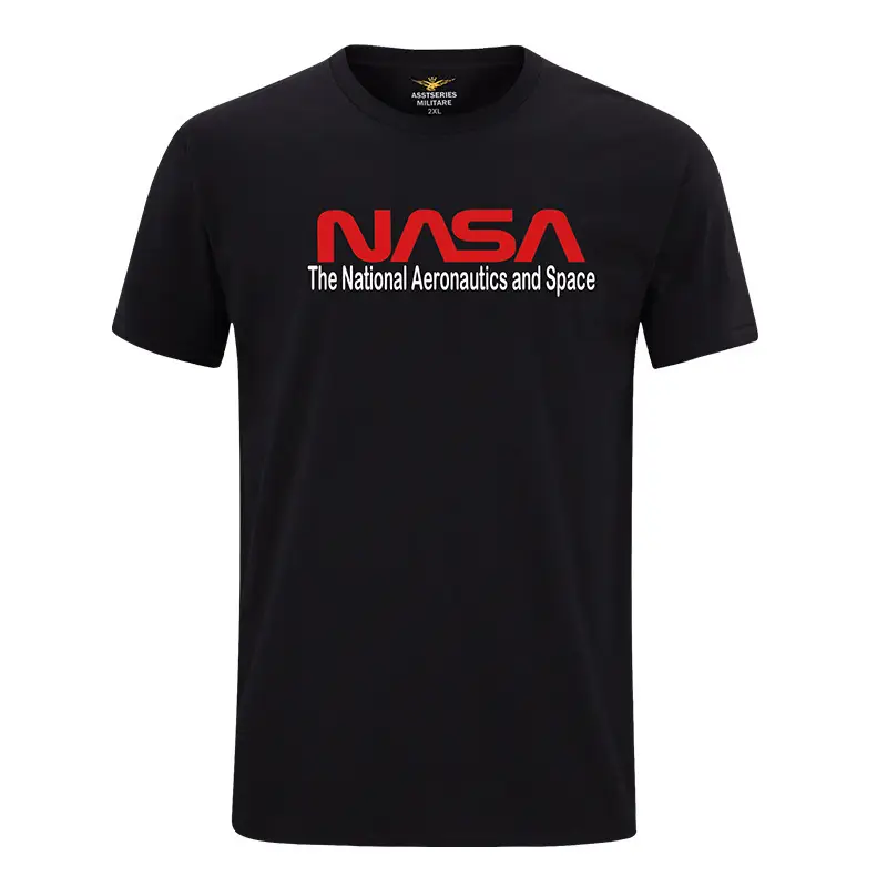 Nasa Printed Grey T-Shirt for Men
