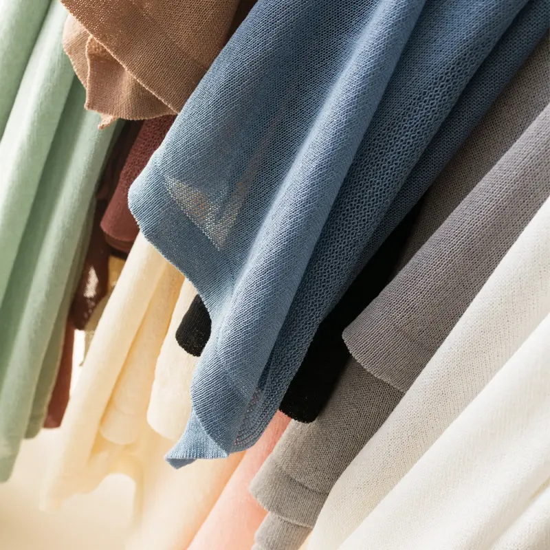 Women's Summer Shawl Thin Coat Ice Silk Knitted - Image 12