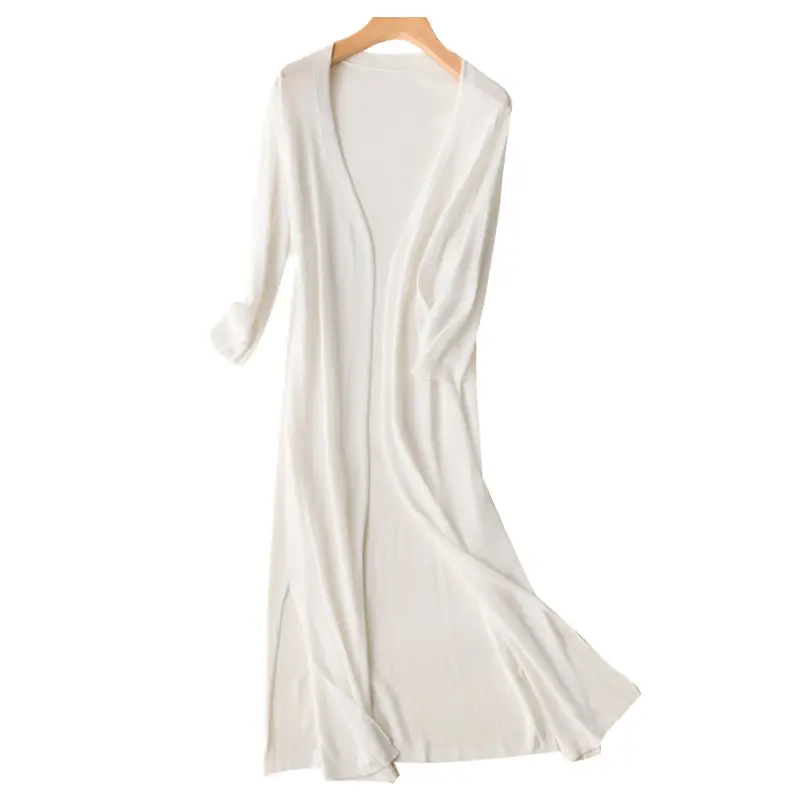 Women's Summer Shawl Thin Coat Ice Silk Knitted - Image 13
