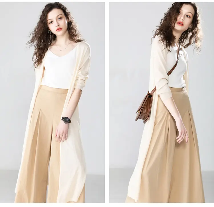 Women's Summer Shawl Thin Coat Ice Silk Knitted — feature 10