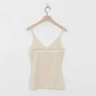 Red Low-Cut Slim-Fit Warm Camisole with Blue Jeans