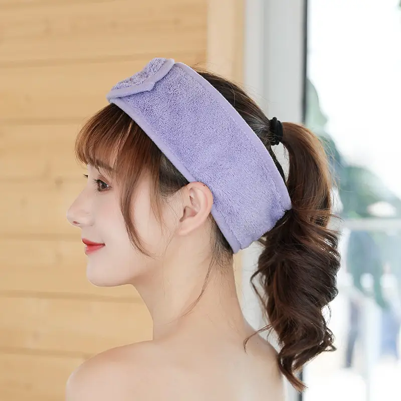 Black Face Wash Hair Band Makeup Velcro Mask - Image 21