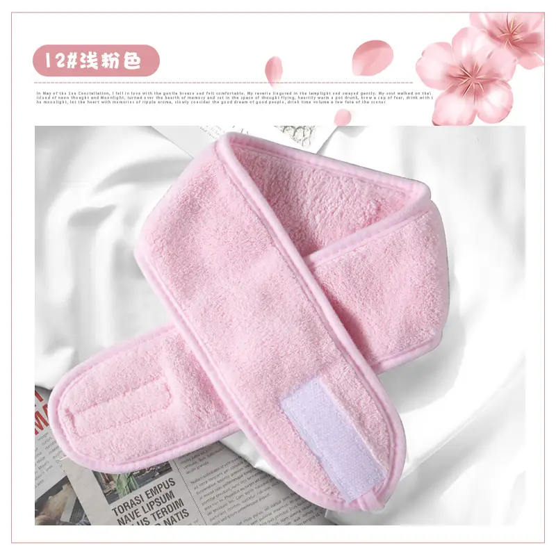 Black Face Wash Hair Band Makeup Velcro Mask - Image 11
