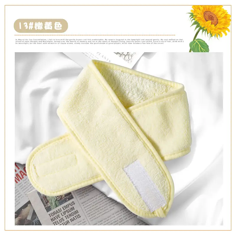 Black Face Wash Hair Band Makeup Velcro Mask - Image 12