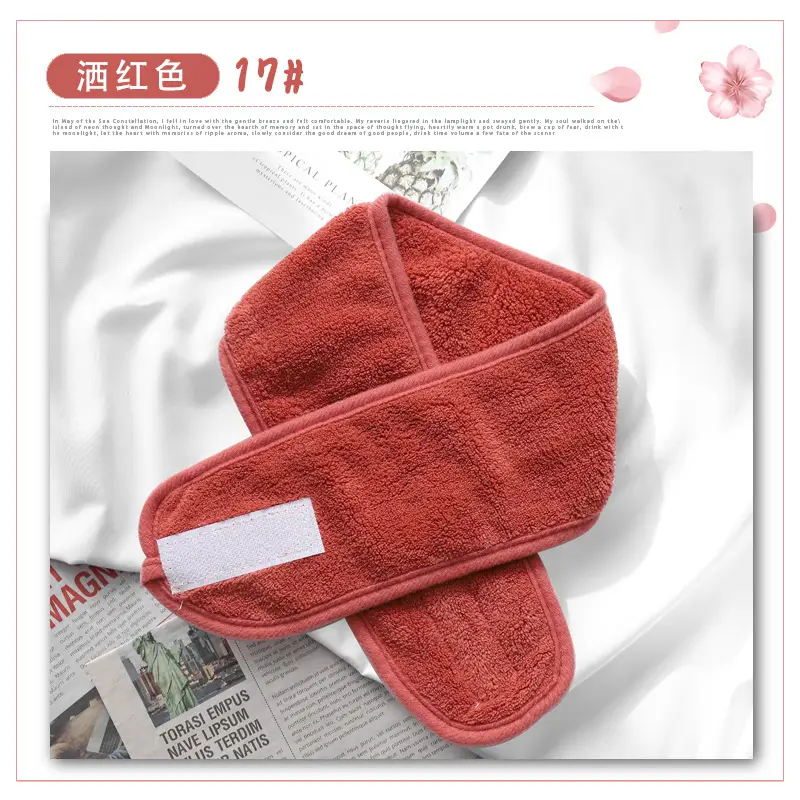 Black Face Wash Hair Band Makeup Velcro Mask - Image 14