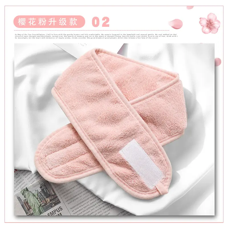 Black Face Wash Hair Band Makeup Velcro Mask - Image 2