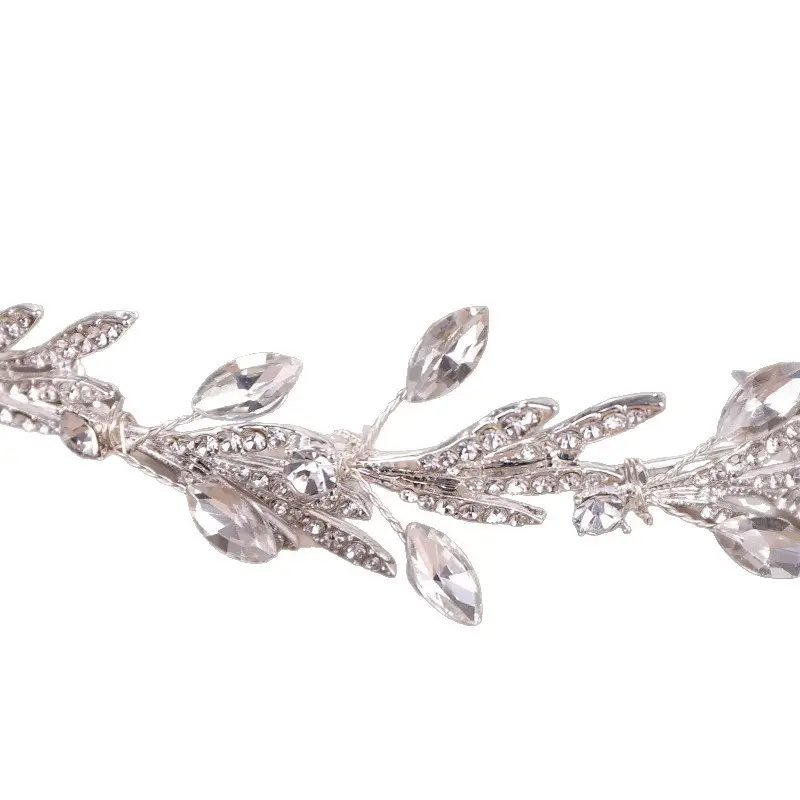 Tuan Ming Xinniang Rhinestone Leaf Hairband for Women