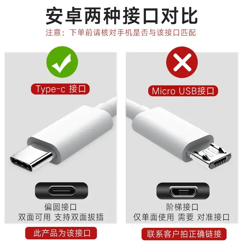 TYPE-C Charging Cable 3m Extended Black White - Image 2