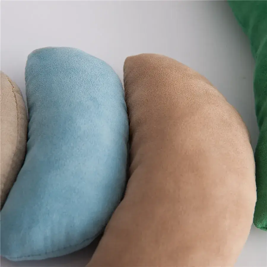U-Shaped Baby Photo Pillow Beige Soft — feature 10