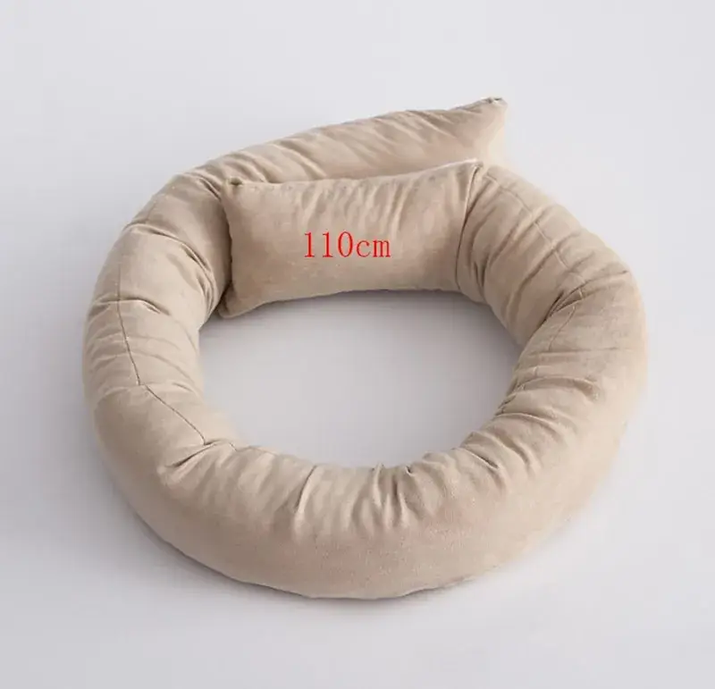 U-Shaped Baby Photo Pillow Beige Soft — feature 4
