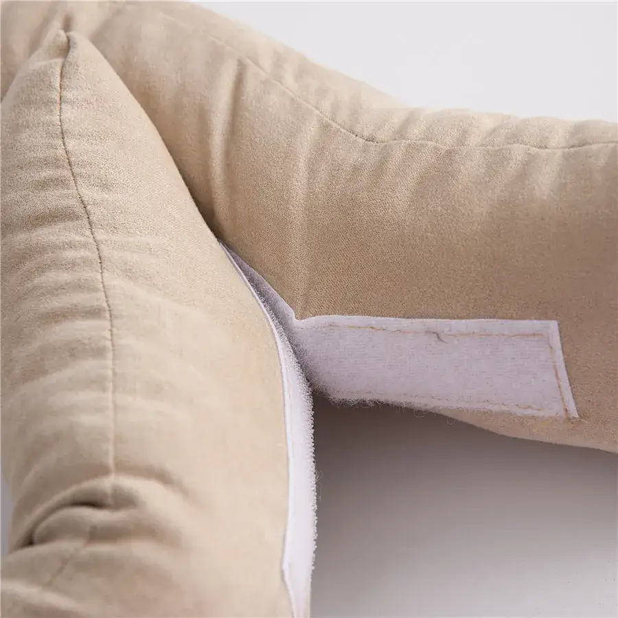 U-Shaped Baby Photo Pillow Beige Soft — feature 9