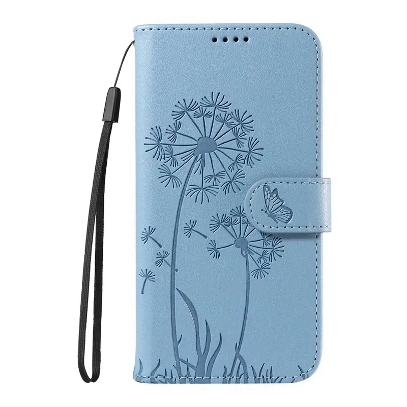 Apple iPhone 17 Mobile Phone Leather Case with Dandelion Embossing - Image 2