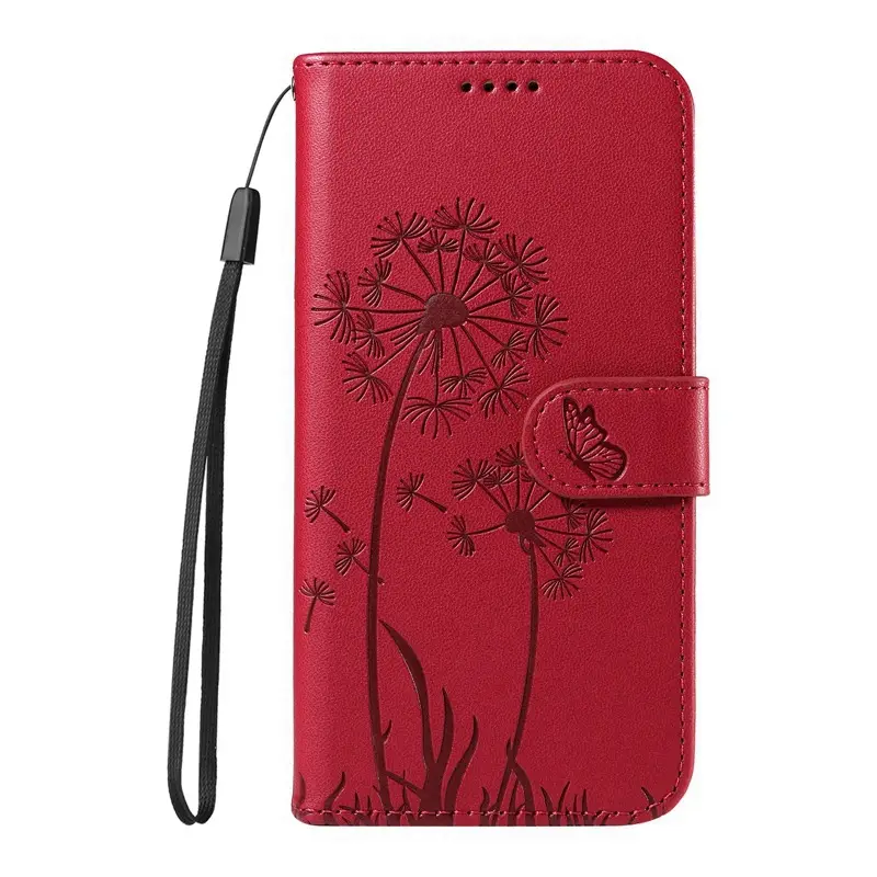 Apple iPhone 17 Mobile Phone Leather Case with Dandelion Embossing - Image 5