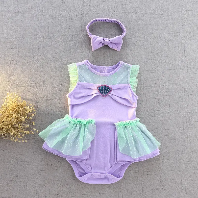 822# Mermaid Crawl Suit + Headwear