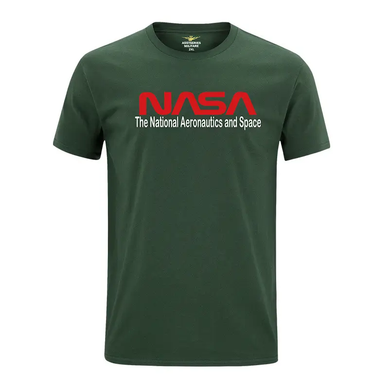 NASA Printed Grey Men T-Shirt Short Sleeve - Image 9