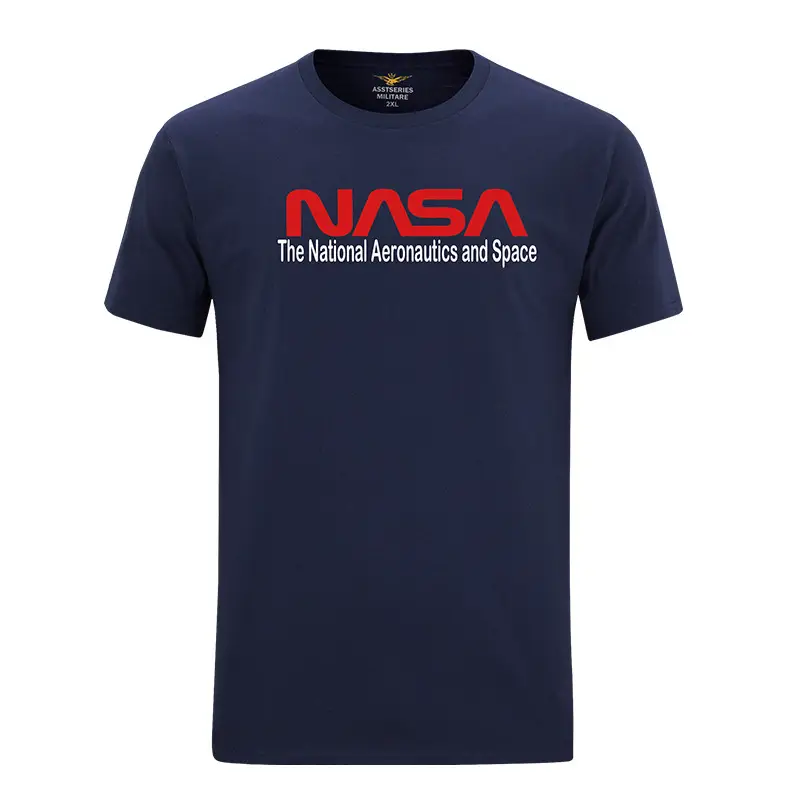 NASA Printed Grey Men T-Shirt Short Sleeve - Image 11