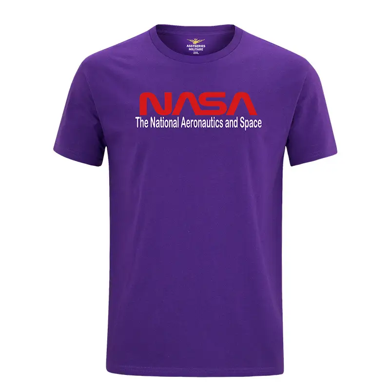 NASA Printed Grey Men T-Shirt Short Sleeve - Image 12