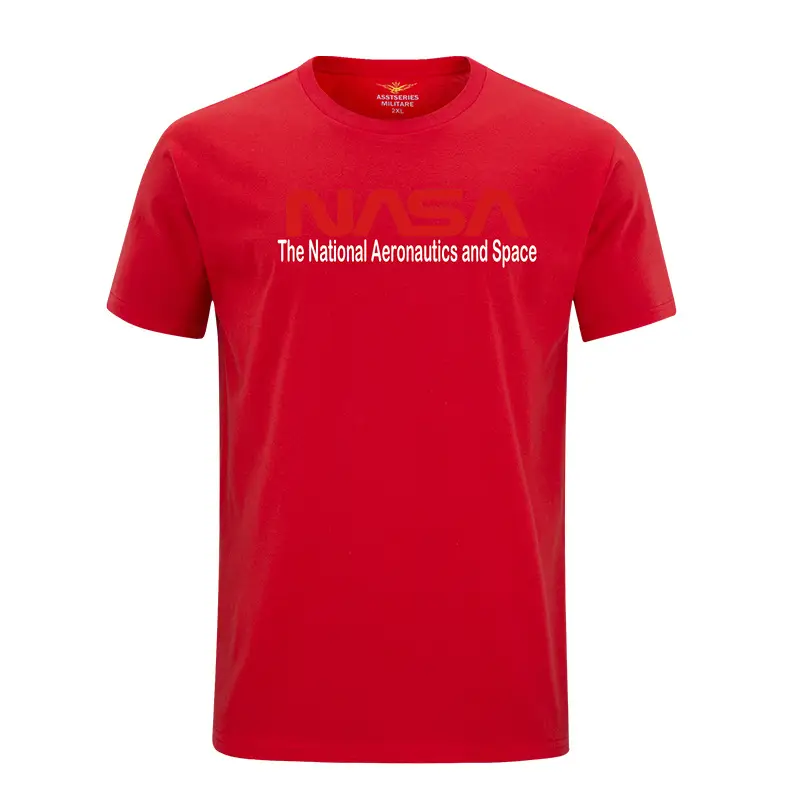 NASA Printed Grey Men T-Shirt Short Sleeve - Image 2
