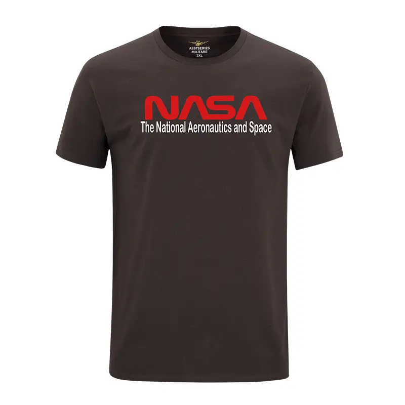 NASA Printed Grey Men T-Shirt Short Sleeve - Image 7