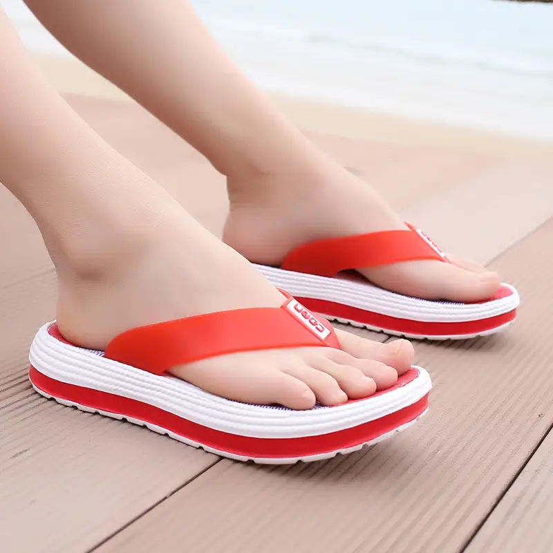 Pink Platform Sandals for Men Casual Summer Flip Flops