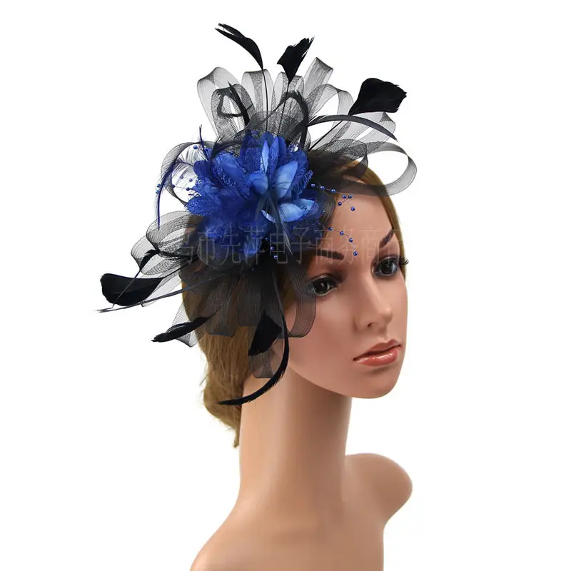 Bridal Feather & Flower Headband for Women - Image 23