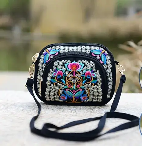2025 Ethnic Embroidered Crossbody Bag for Women - Image 2