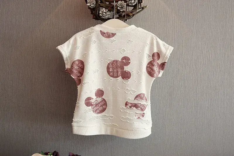 2025 Korean Style Girls Ripped Shorts Set Pink — feature 16