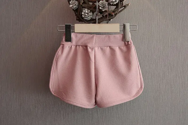 2025 Korean Style Girls Ripped Shorts Set Pink — feature 21