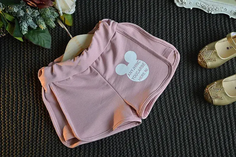 2025 Korean Style Girls Ripped Shorts Set Pink — feature 22
