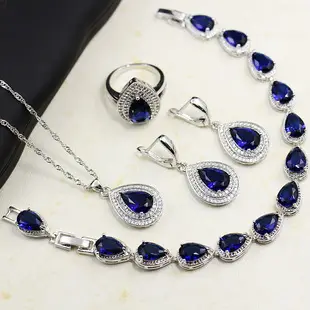New Year's Pink Zircon Heart Jewelry Set — feature 5