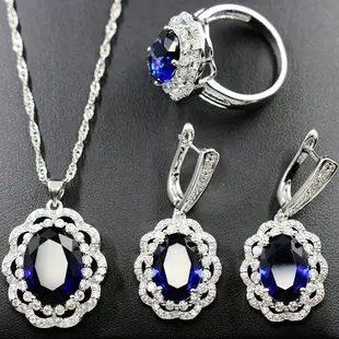 New Year's Pink Zircon Heart Jewelry Set — feature 8