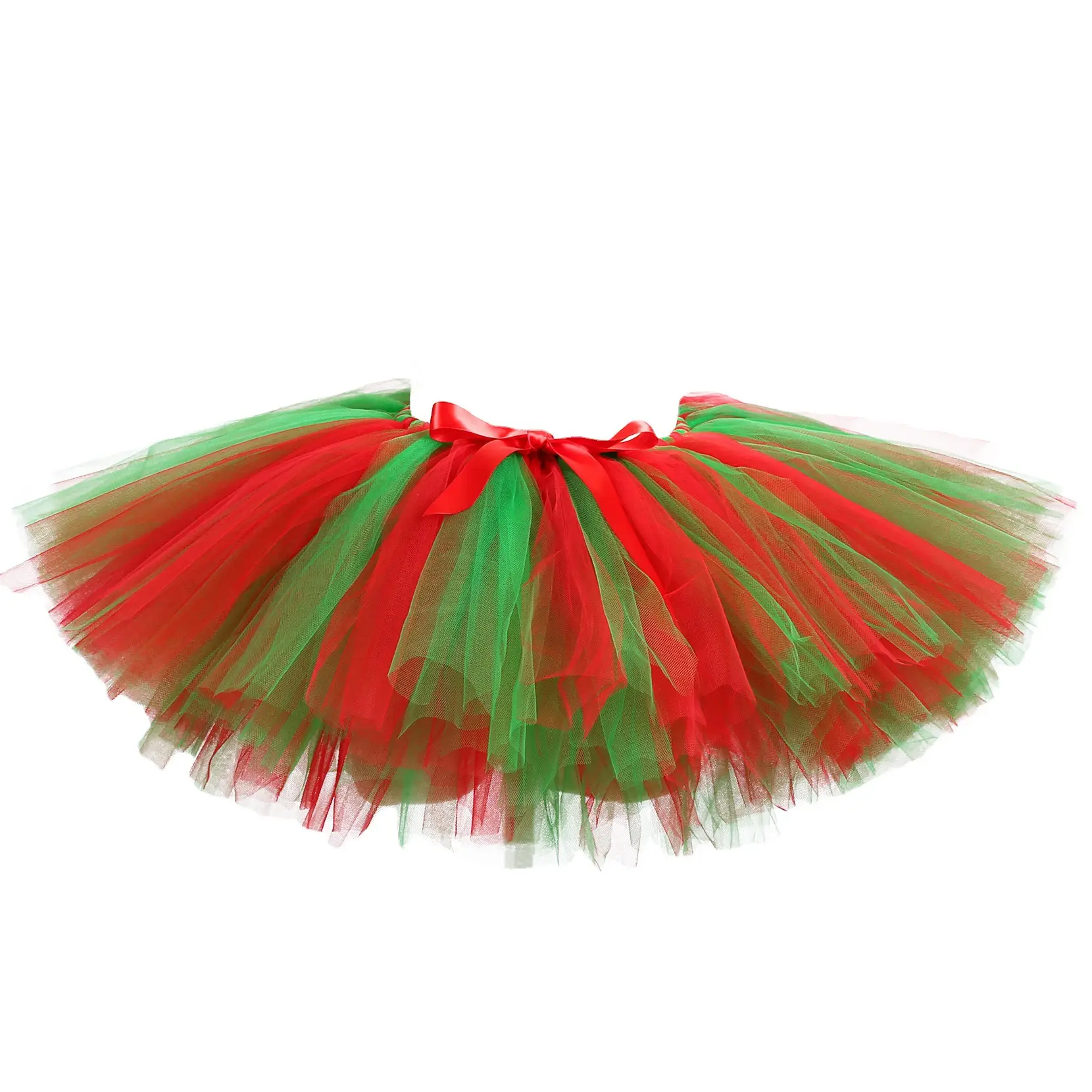 Adult Black Red Mesh Tutu Skirt High Waist Ballet Wear - Image 8