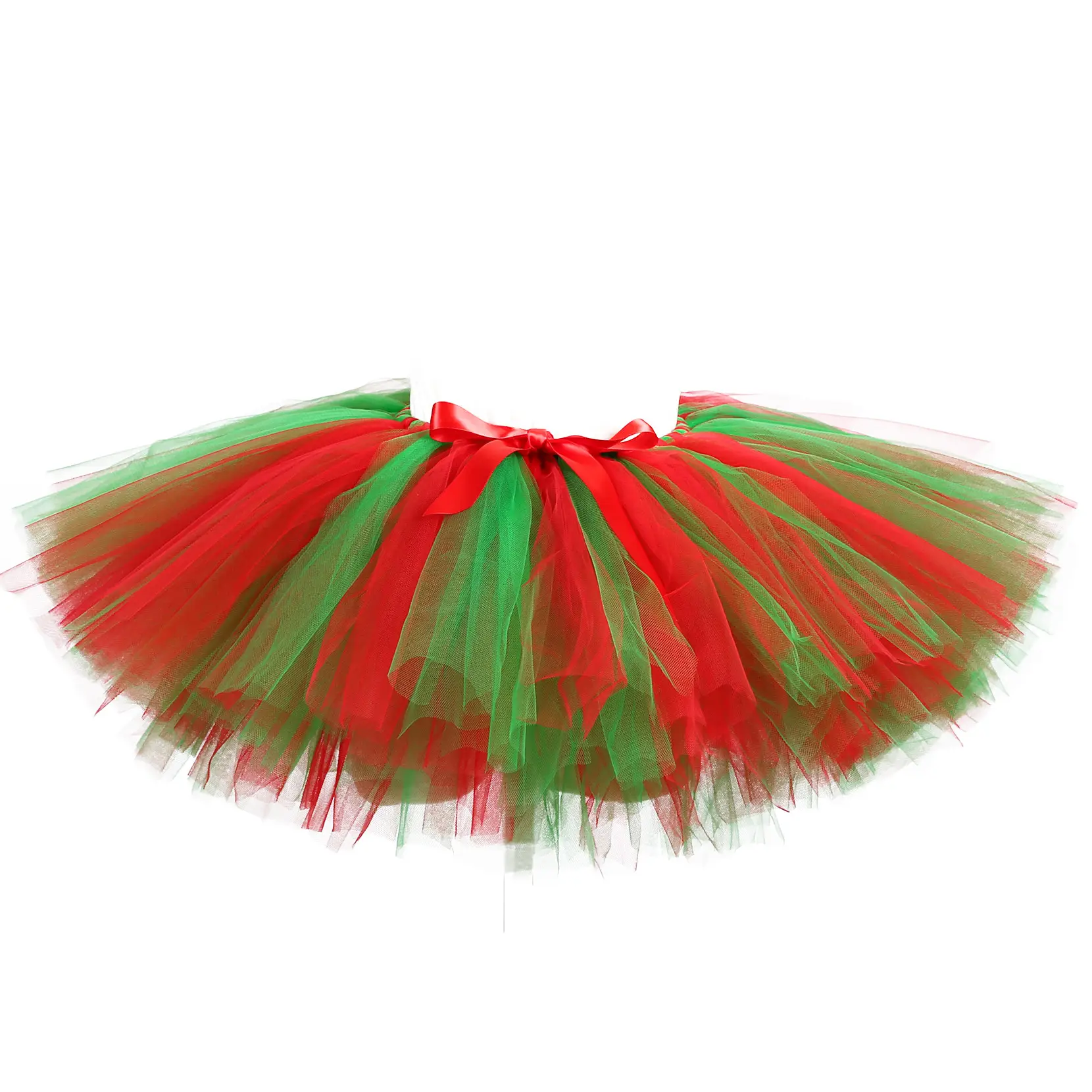 Adult Black Red Mesh Tutu Skirt High Waist Ballet Wear - Image 5