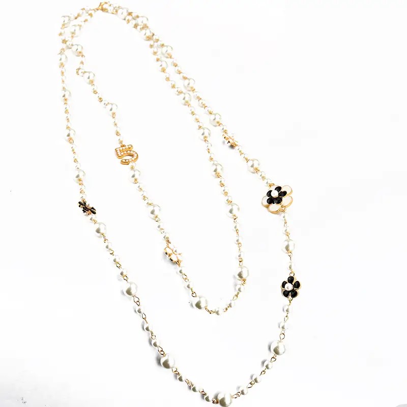 Pearl Necklace Multi Layer Korean Fashion 5-Char Counter