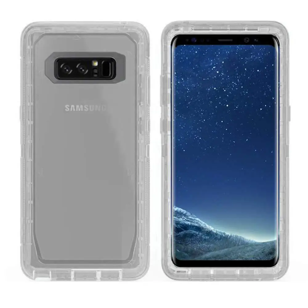 Samsung NOTE 8 Clear 3-in-1 Drop Proof Case - Image 10