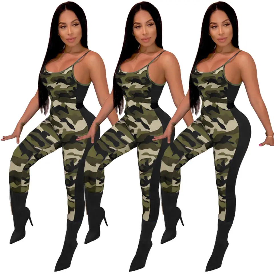 Camouflage Camisole Set for Women High Heel Leggings - Image 6