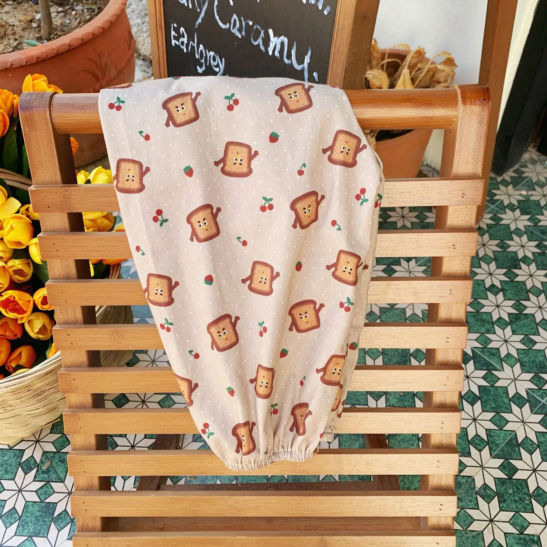 Anti-Mosquito Pants for Kids Blue Floral Cotton Summer - Image 10