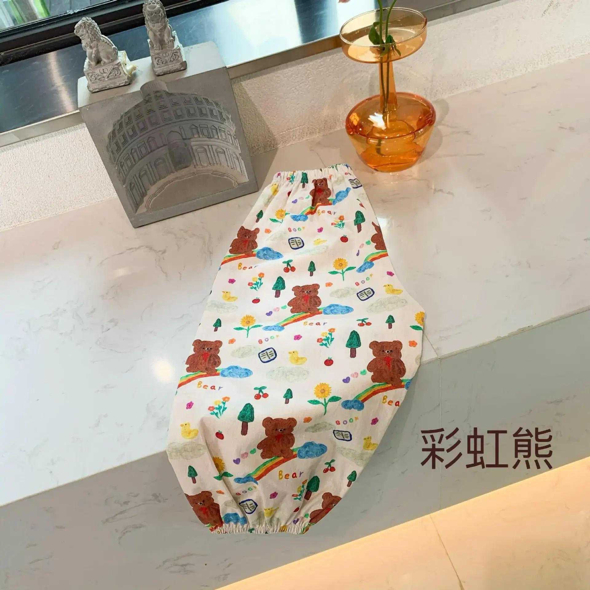 Anti-Mosquito Pants for Kids Blue Floral Cotton Summer - Image 13