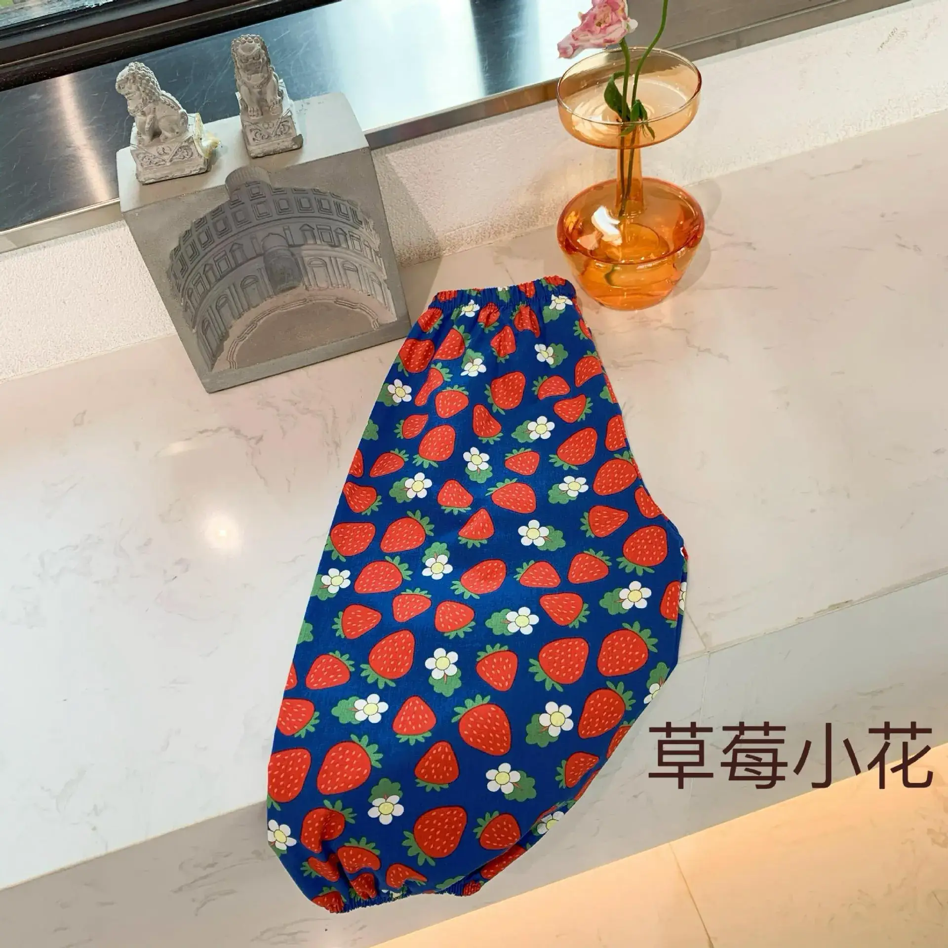 Anti-Mosquito Pants for Kids Blue Floral Cotton Summer - Image 22