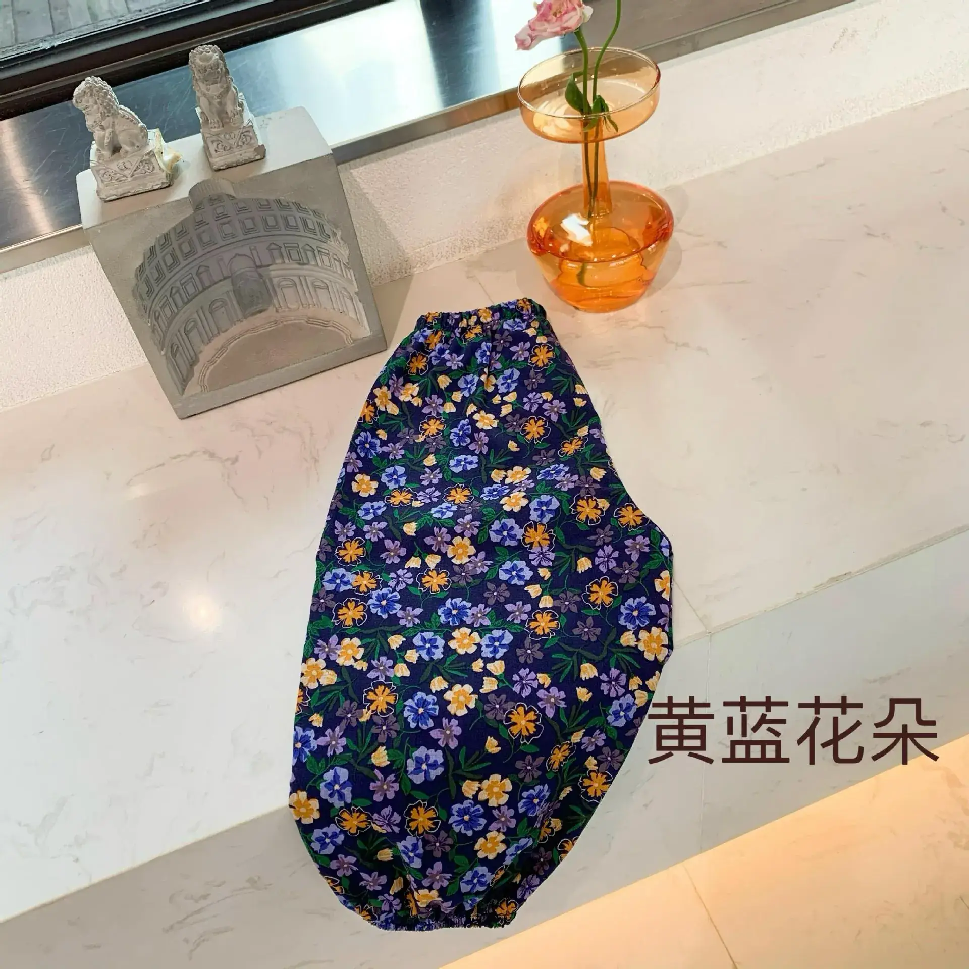 Anti-Mosquito Pants for Kids Blue Floral Cotton Summer - Image 23