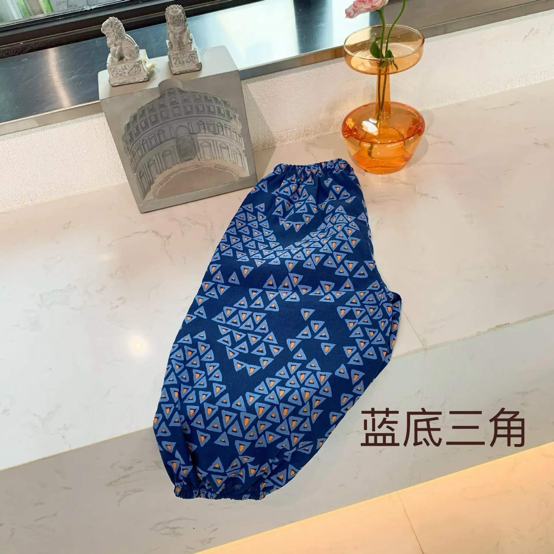 Anti-Mosquito Pants for Kids Blue Floral Cotton Summer - Image 24
