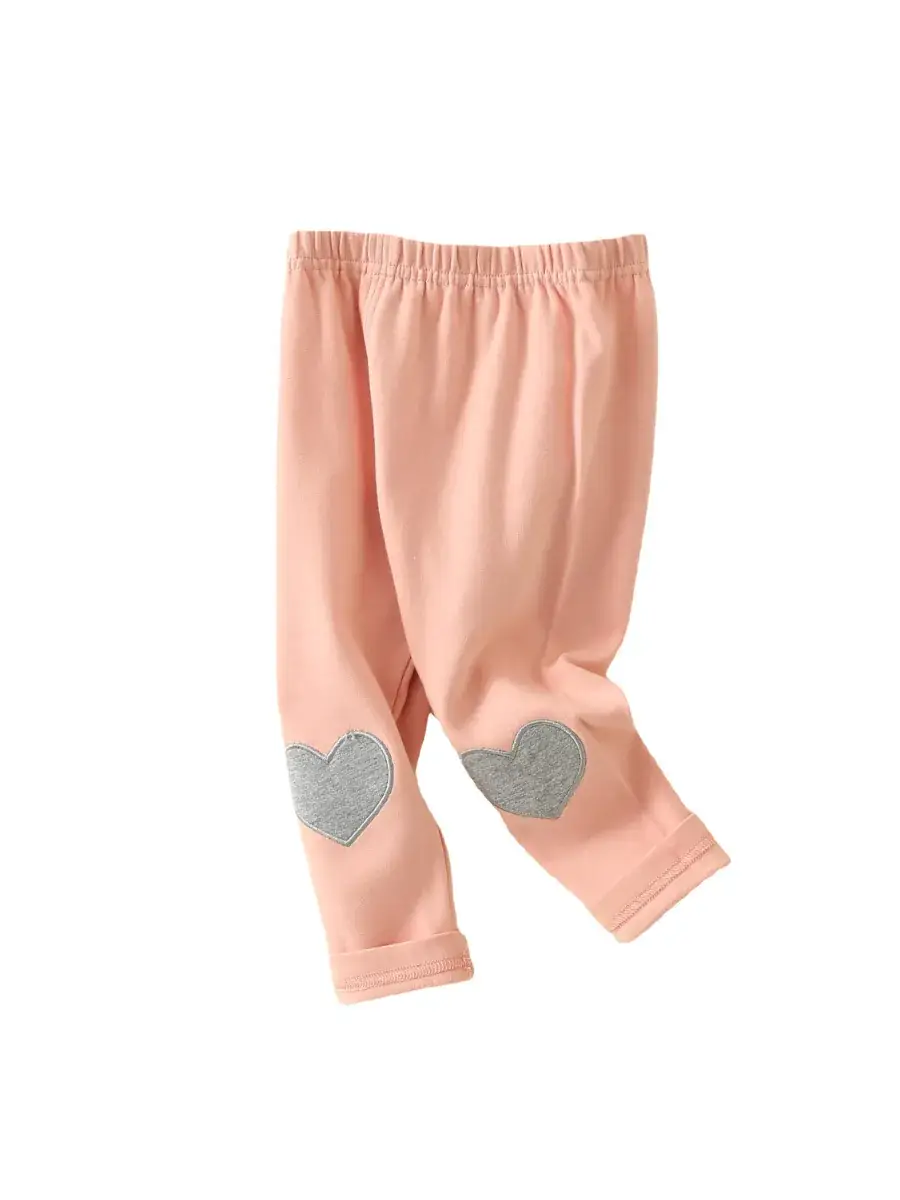 Girls Heart Pads Crib Pants 0-3Yr Grey Cotton - Image 8