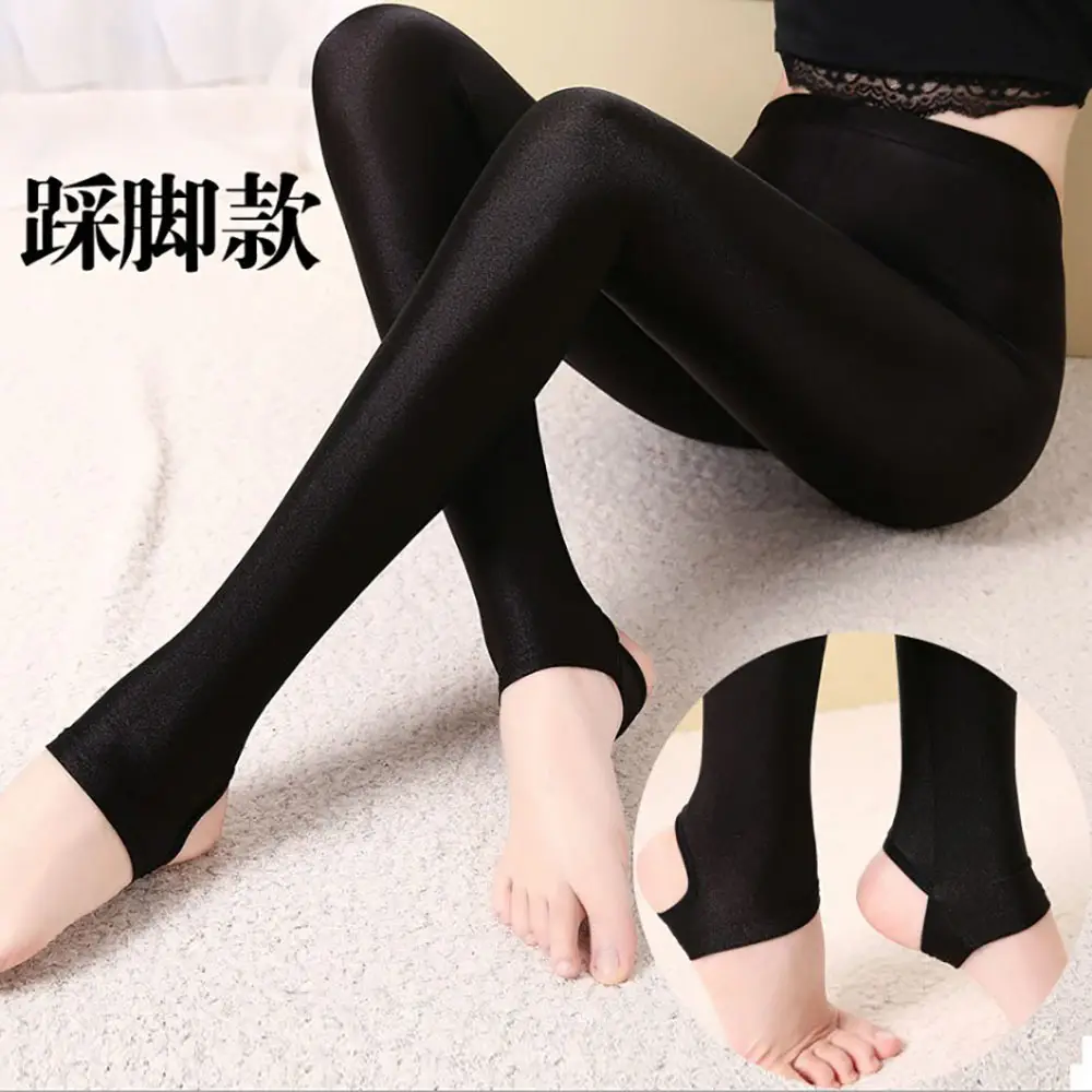 Women's Fleece Warm High Waist Cropped Leggings Large