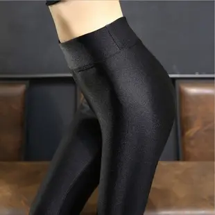Women's Fleece Warm High Waist Cropped Leggings Large — feature 6