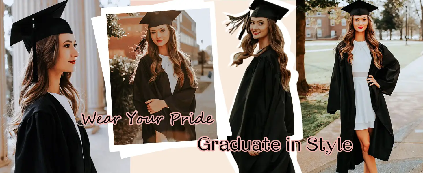 Purple Bachelor's Gown Set with Cap & Ribbon — feature 14
