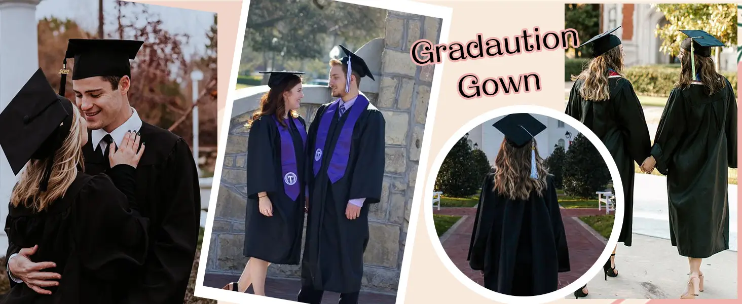 Purple Bachelor's Gown Set with Cap & Ribbon — feature 15