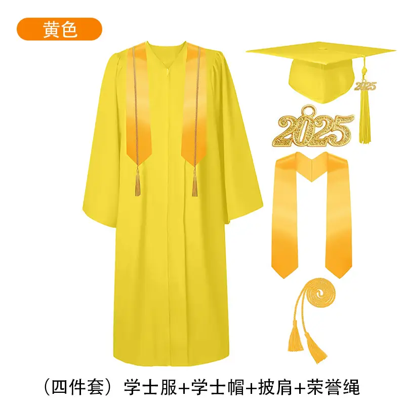 Purple Bachelor's Gown Set with Cap & Ribbon - Image 10