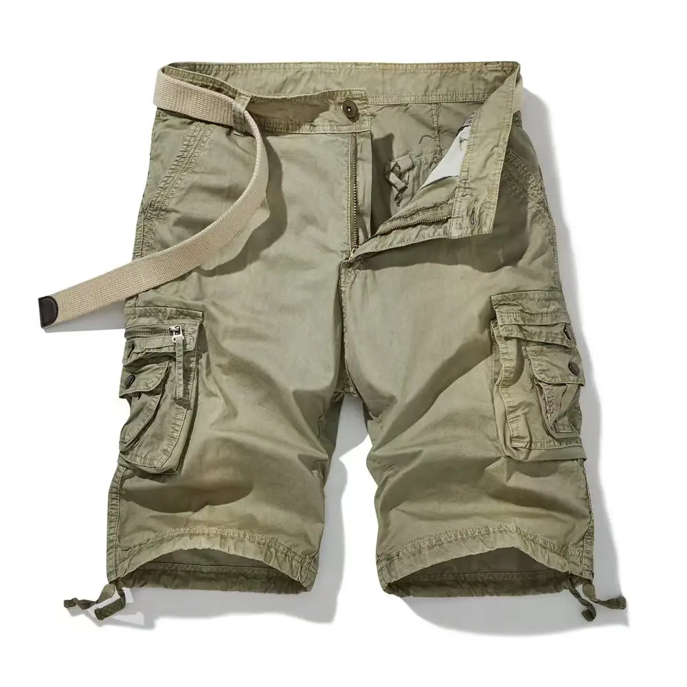 Plus Size Camouflage Work Shorts Multi Pocket Large - Image 2